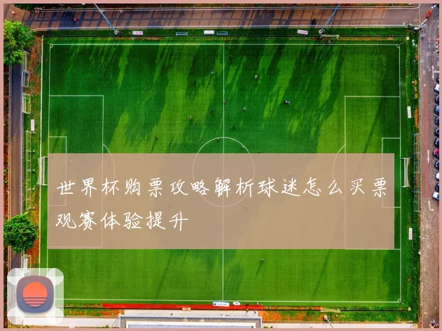 世界杯购票攻略解析球迷怎么买票观赛体验提升