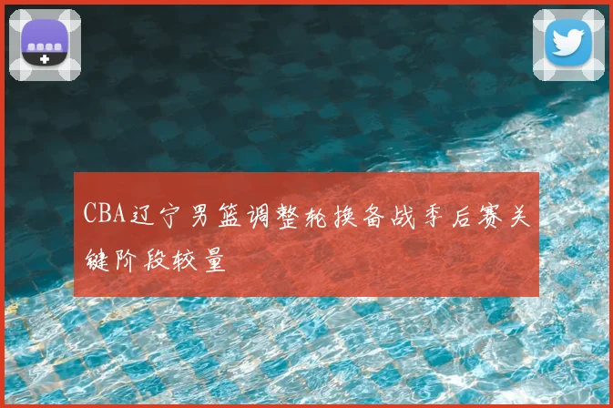 CBA辽宁男篮调整轮换备战季后赛关键阶段较量